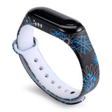 Strap For Xiaomi Mi Band 4 3 5 6 watch band Creative graffiti style Silicone bracelet replacement For XiaoMi band 4 5 Wristband